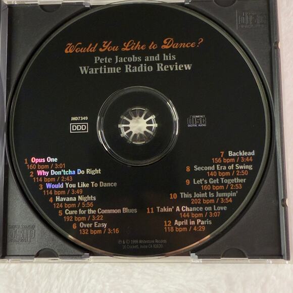 Pete Jacobs Wartime Radio Review – Would You Like to Dance? Swing Jazz CD - Picture 5 of 6